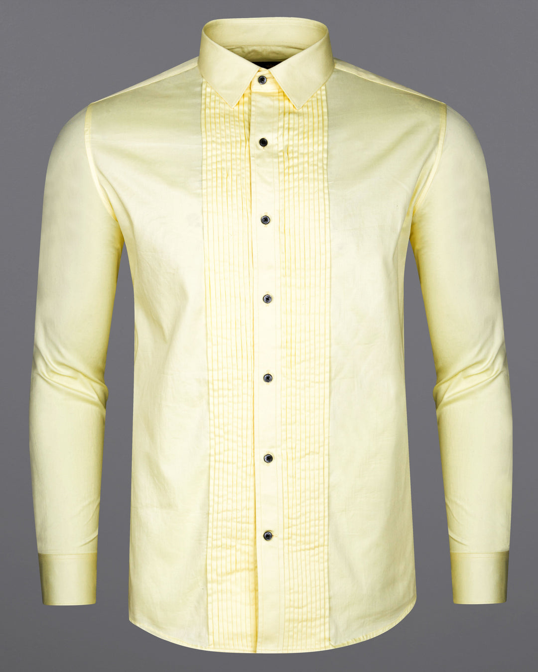 Trending Formal Lycra Shirt for Men 4-Way Lycra Shirt I Formal Shirt I  (Medium) Yellow : Amazon.in: Clothing & Accessories